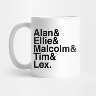 Helvetica Jurassic Park Mug